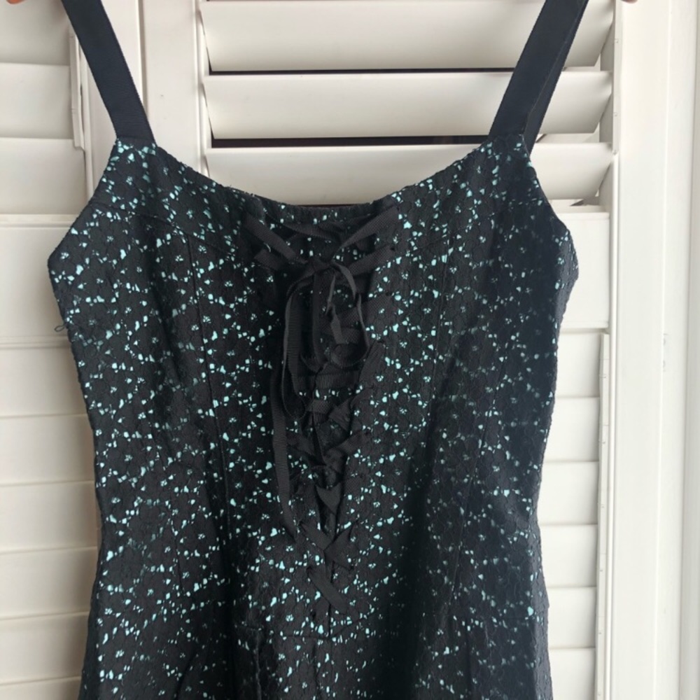 Nanette Lepore Lace Up Corset Eyelet Dress 4